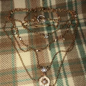 Necklace and Bracelet set Gold